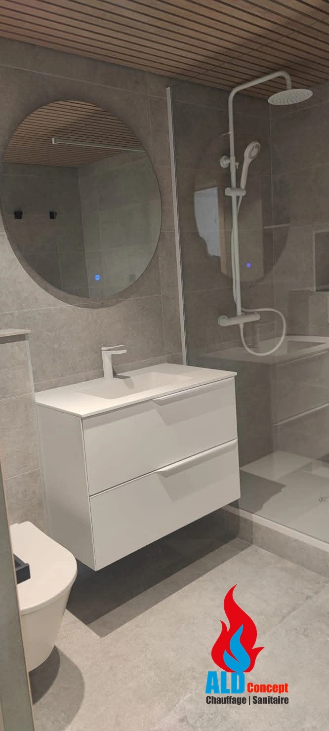 Installation nouvelle salle de bain